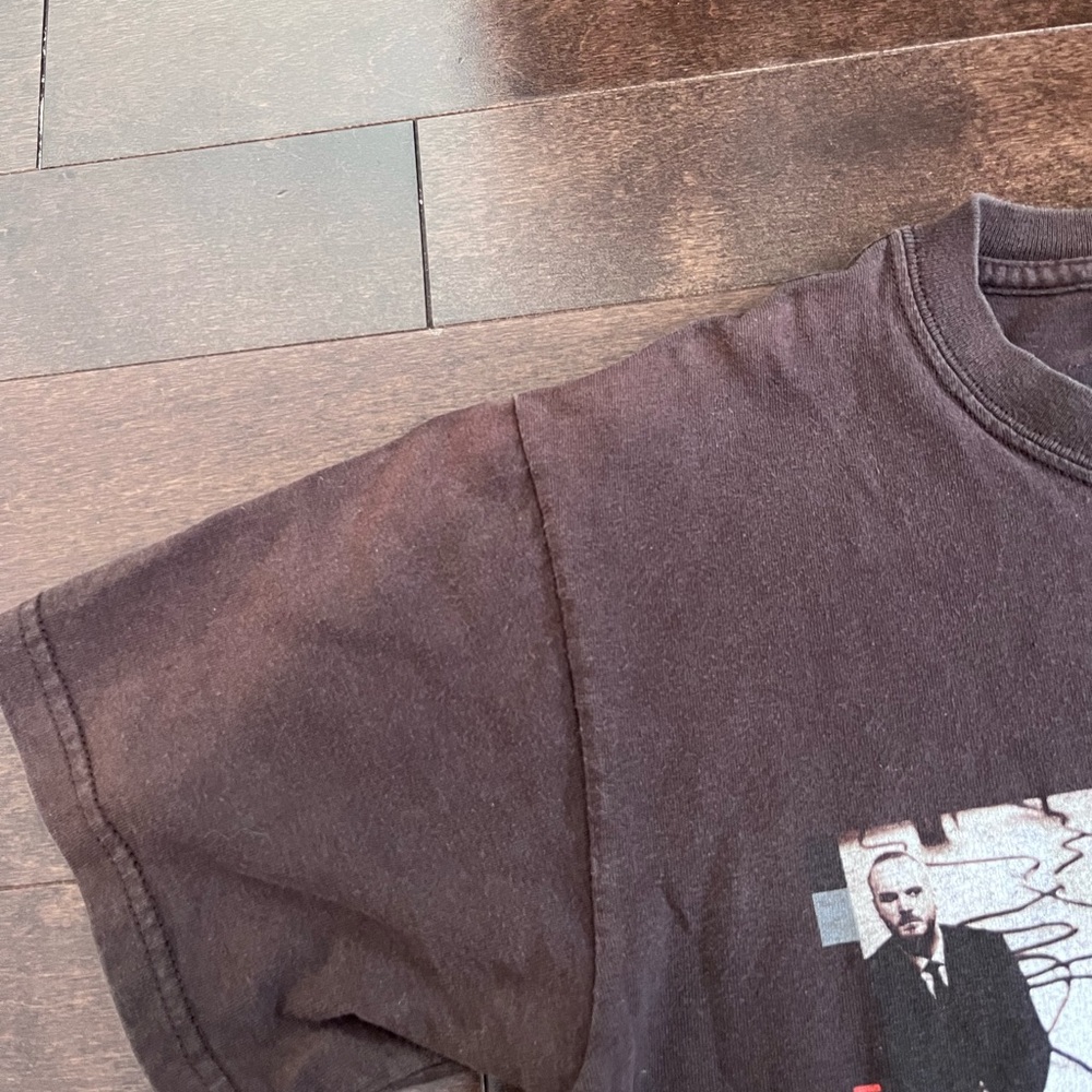 Vintage Coldplay 2005 Graphic Band Twisted Logic Tour T-Shirt Brown Original y2k - Picture 6 of 6